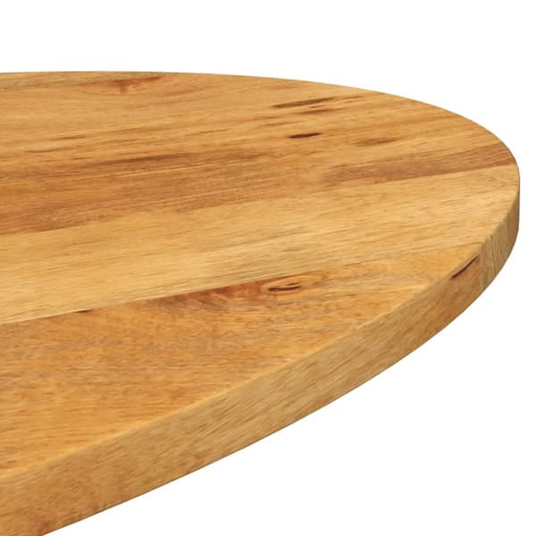 vidaXL bordplade 90x40x2,5 cm oval massivt mangotræ