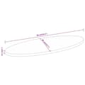 Miniatyrbillede 8 af 8: vidaXL bordplade 90x40x2,5 cm oval massivt mangotræ