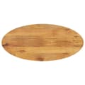 Miniatyrbillede 1 af 8: vidaXL bordplade 90x40x2,5 cm oval massivt mangotræ