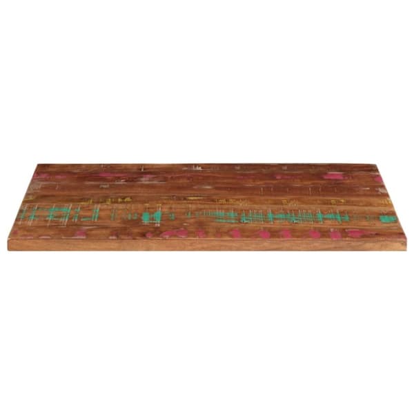 vidaXL Bordplate 100x60x2,5 cm rektangulær gjenvunnet heltre