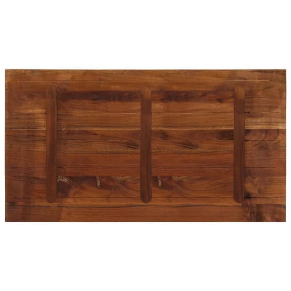 vidaXL Bordplate 100x60x2,5 cm rektangulær gjenvunnet heltre