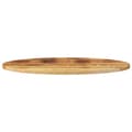 Miniatyrbillede 3 af 8: vidaXL bordplade 90x40x2,5 cm oval massivt mangotræ