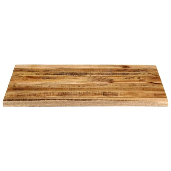 vidaXL bordplade 100x80x2,5 cm naturlig kant massivt ru mangotræ