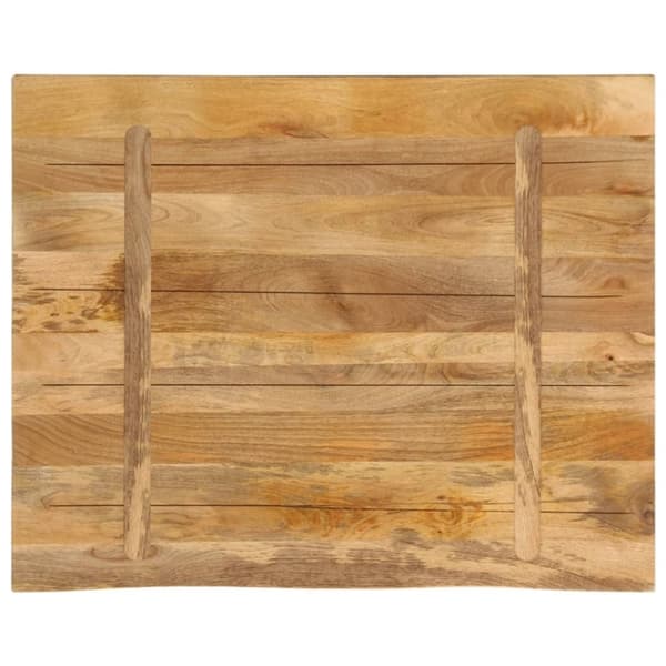 vidaXL bordplade 100x80x2,5 cm naturlig kant massivt ru mangotræ