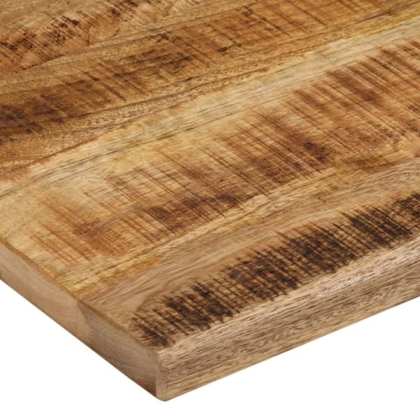 vidaXL bordplade 100x80x2,5 cm naturlig kant massivt ru mangotræ