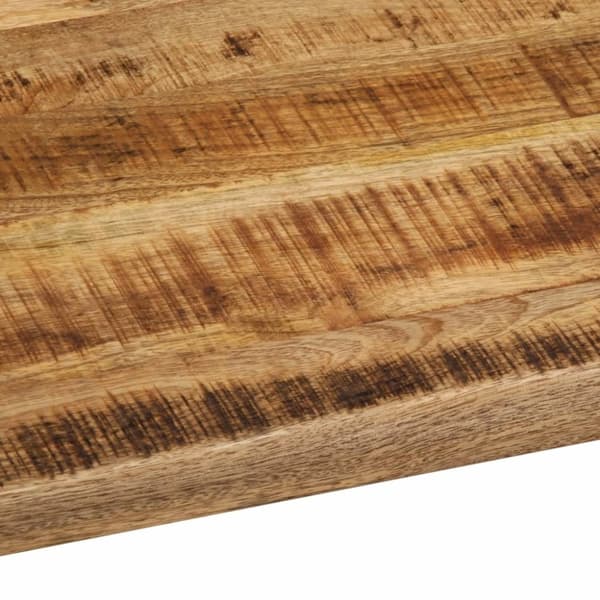 vidaXL bordplade 100x80x2,5 cm naturlig kant massivt ru mangotræ