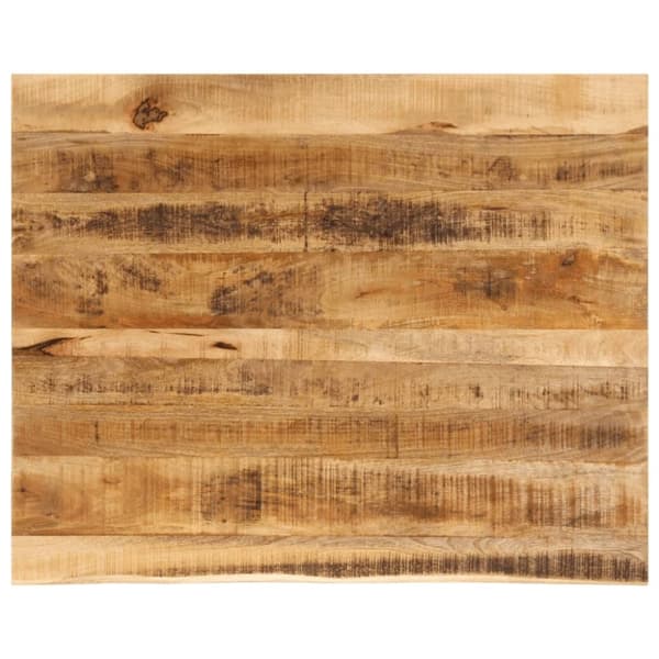 vidaXL Pöytälevy 100x80x2,5 cm elävä reuna karkea täysi mangopuu