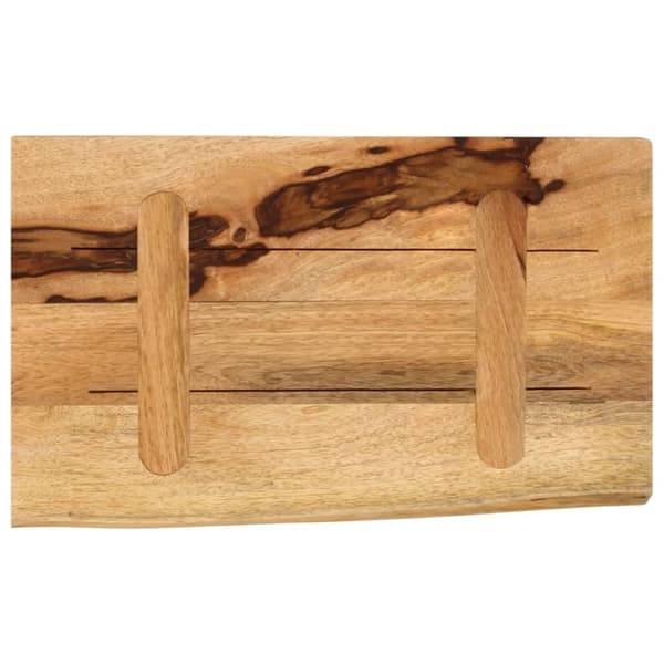 vidaXL Bordsskiva 40x20x3,8 cm levande kant massivt grovt mangoträ