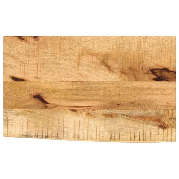 vidaXL Bordplate 50x40x3,8 cm naturlig kant grovt heltre mangotre