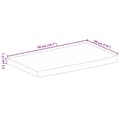 Pikkukuva 9 / 9: vidaXL Pöytälevy elävä reuna 50x20x2,5 cm täysi mangopuu