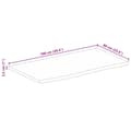 Pikkukuva 9 / 9: vidaXL Pöytälevy 100x60x2,5 cm elävä reuna karkea täysi mangopuu