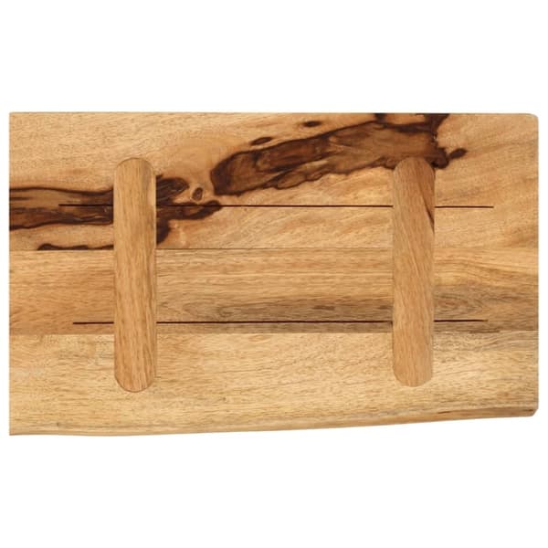 vidaXL Bordsskiva 40x30x2,5 cm levande kant massivt grovt mangoträ