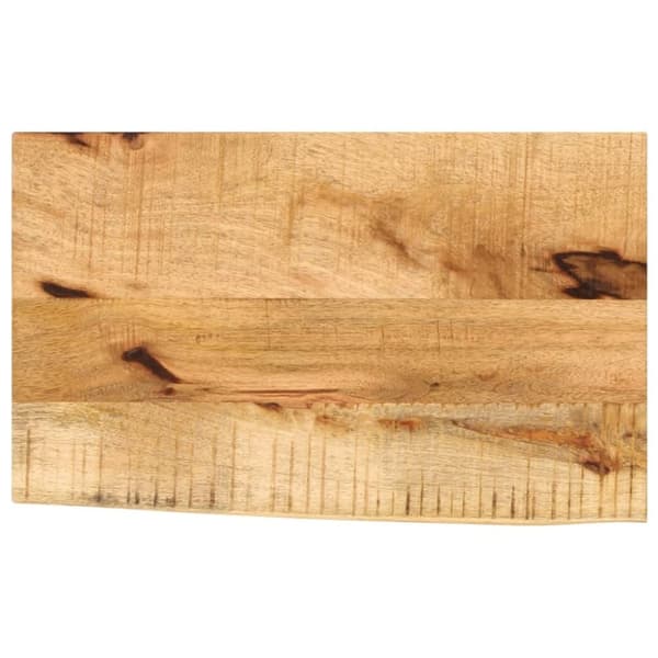 vidaXL Bordsskiva 40x30x2,5 cm levande kant massivt grovt mangoträ