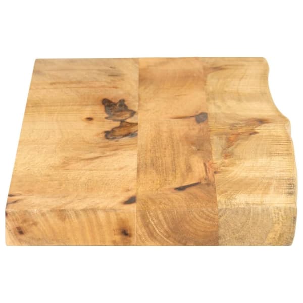 vidaXL Bordsskiva 100x20x3,8 cm levande kant massivt grovt mangoträ