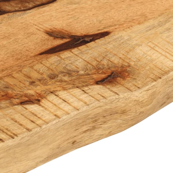 vidaXL Bordsskiva 100x20x3,8 cm levande kant massivt grovt mangoträ
