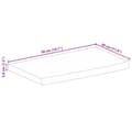 Miniatyrbillede 9 af 9: vidaXL bordplade 50x30x3,8 cm naturlig kant massivt ru mangotræ
