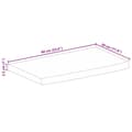 Pikkukuva 9 / 9: vidaXL Pöytälevy 60x30x2,5 cm elävä reuna karkea täysi mangopuu