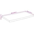 Miniatyrbilde 9 av 9: vidaXL Bordplate 90x40x3,8 cm naturlig kant heltre mango