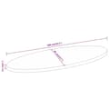 Miniatyrbillede 8 af 8: vidaXL bordplade 100x40x2,5 cm oval massivt mangotræ