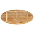 Miniatyrbillede 5 af 8: vidaXL bordplade 140x50x3,8 cm oval massivt mangotræ