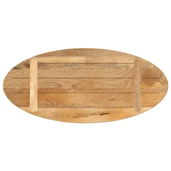 vidaXL Bordsskiva 80x40x3,8 cm oval massivt mangoträ
