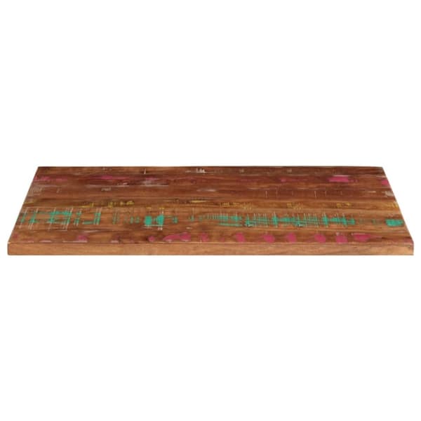 vidaXL Pöytälevy 120x60x2,5 cm suorakaide kierrätetty täyspuu