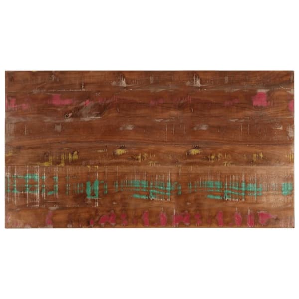 vidaXL Pöytälevy 120x60x2,5 cm suorakaide kierrätetty täyspuu