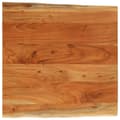 Miniatyrbilde 1 av 9: vidaXL Bordplate 80x80x2,5 cm firkantet heltre akasie naturlig kant
