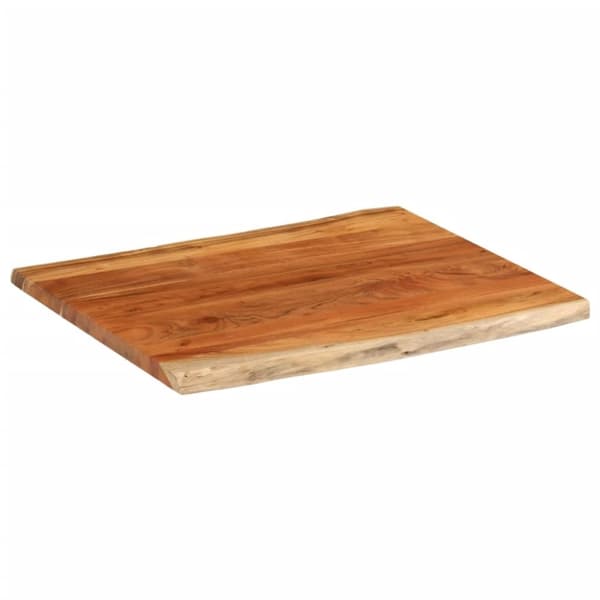 vidaXL Pöytälevy 90x80x3,8 cm suorakaide täysi akasiapuu elävä reuna
