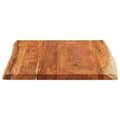Miniatyrbilde 4 av 9: vidaXL Bordplate 90x80x3,8 cm rektangulær heltre akasie naturlig kant