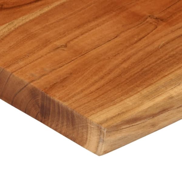 vidaXL Bordplate 40x40x3,8 cm firkantet heltre akasie naturlig kant