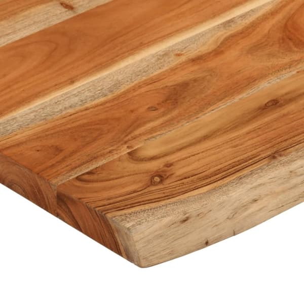 vidaXL bordplade 90x60x3,8 cm rektangulær massivt akacietræ