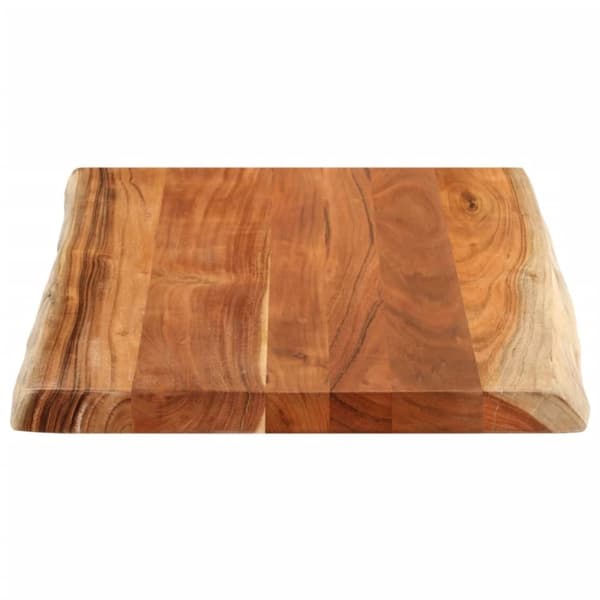 vidaXL Bordplate 90x60x3,8 cm rektangulær heltre akasie naturlig kant