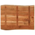 Miniatyrbilde 5 av 9: vidaXL Bordplate 90x60x3,8 cm rektangulær heltre akasie naturlig kant
