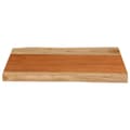 Miniatyrbilde 3 av 9: vidaXL Bordplate 60x40x3,8 cm rektangulær heltre akasie naturlig kant