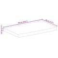 Miniatyrbilde 9 av 9: vidaXL Bordplate naturlig kant 60x20x3,8 cm heltre mango