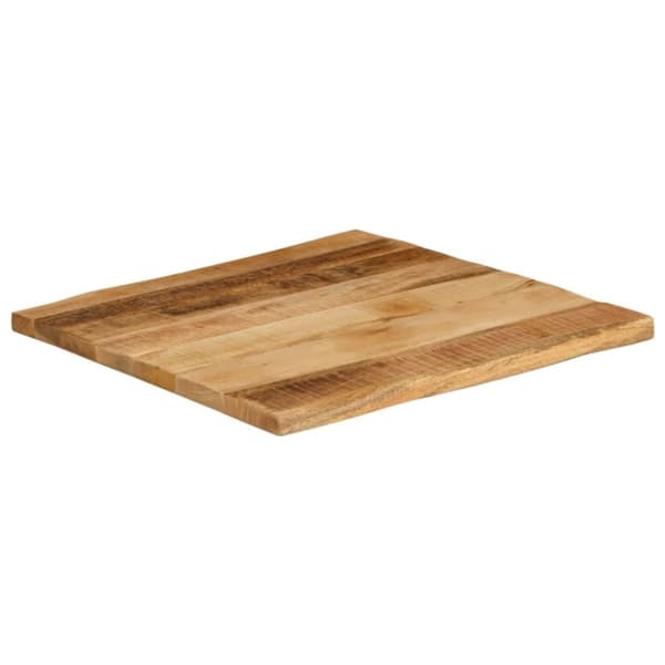 vidaXL Pöytälevy elävä reuna 60x60x2,5 cm täysi karkea mangopuu