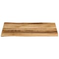 Miniatyrbillede 3 af 9: vidaXL bordplade 70x60x3,8 cm naturlig kant massivt ru mangotræ