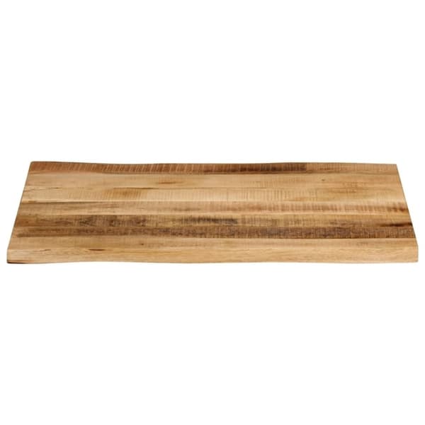 vidaXL bordplade 70x60x3,8 cm naturlig kant massivt ru mangotræ