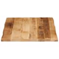 Miniatyrbillede 4 af 9: vidaXL bordplade 70x60x3,8 cm naturlig kant massivt ru mangotræ