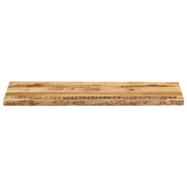 vidaXL bordplade 110x40x3,8 cm naturlig kant massivt ru mangotræ