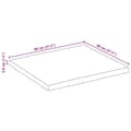 Pikkukuva 9 / 9: vidaXL Pöytälevy elävä reuna 80x80x3,8 cm täysi karkea mangopuu