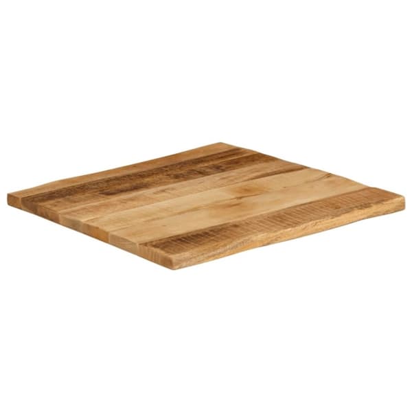 vidaXL Pöytälevy elävä reuna 80x80x3,8 cm täysi karkea mangopuu