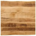 Pikkukuva 1 / 9: vidaXL Pöytälevy elävä reuna 80x80x3,8 cm täysi karkea mangopuu