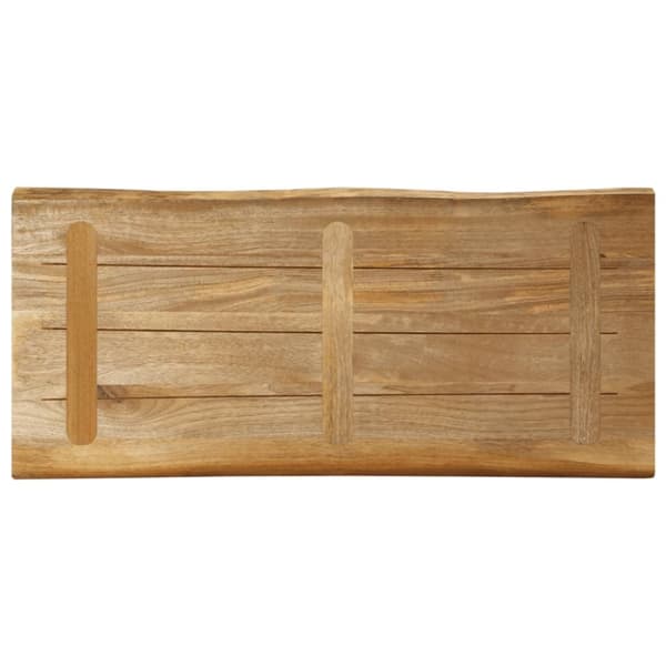 vidaXL Pöytälevy elävä reuna 100x40x3,8 cm täysi karkea mangopuu