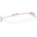 Miniatyrbilde 9 av 9: vidaXL Bordplate 50x40x2,5 cm naturlig kant heltre mango