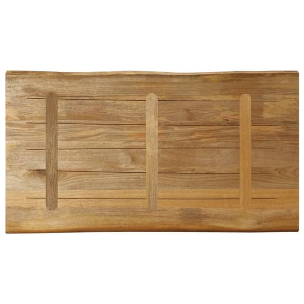 vidaXL Bordsskiva 110x60x2,5 cm levande kant massivt grovt mangoträ