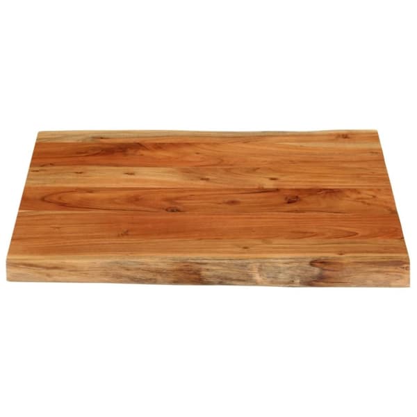 vidaXL Bordsskiva 60x60x3,8 cm fyrkantig massiv akacia levande kant