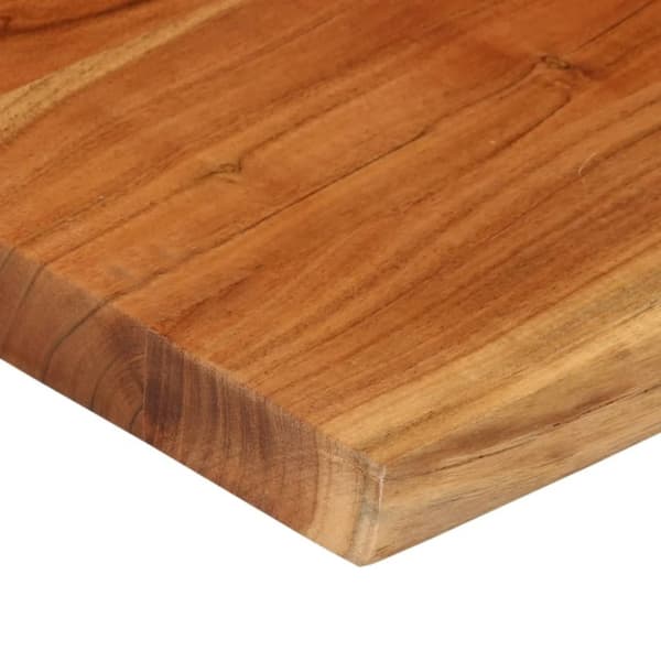 vidaXL Bordsskiva 60x60x3,8 cm fyrkantig massiv akacia levande kant