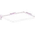 Pikkukuva 9 / 9: vidaXL Pöytälevy elävä reuna 70x60x2,5 cm täysi mangopuu